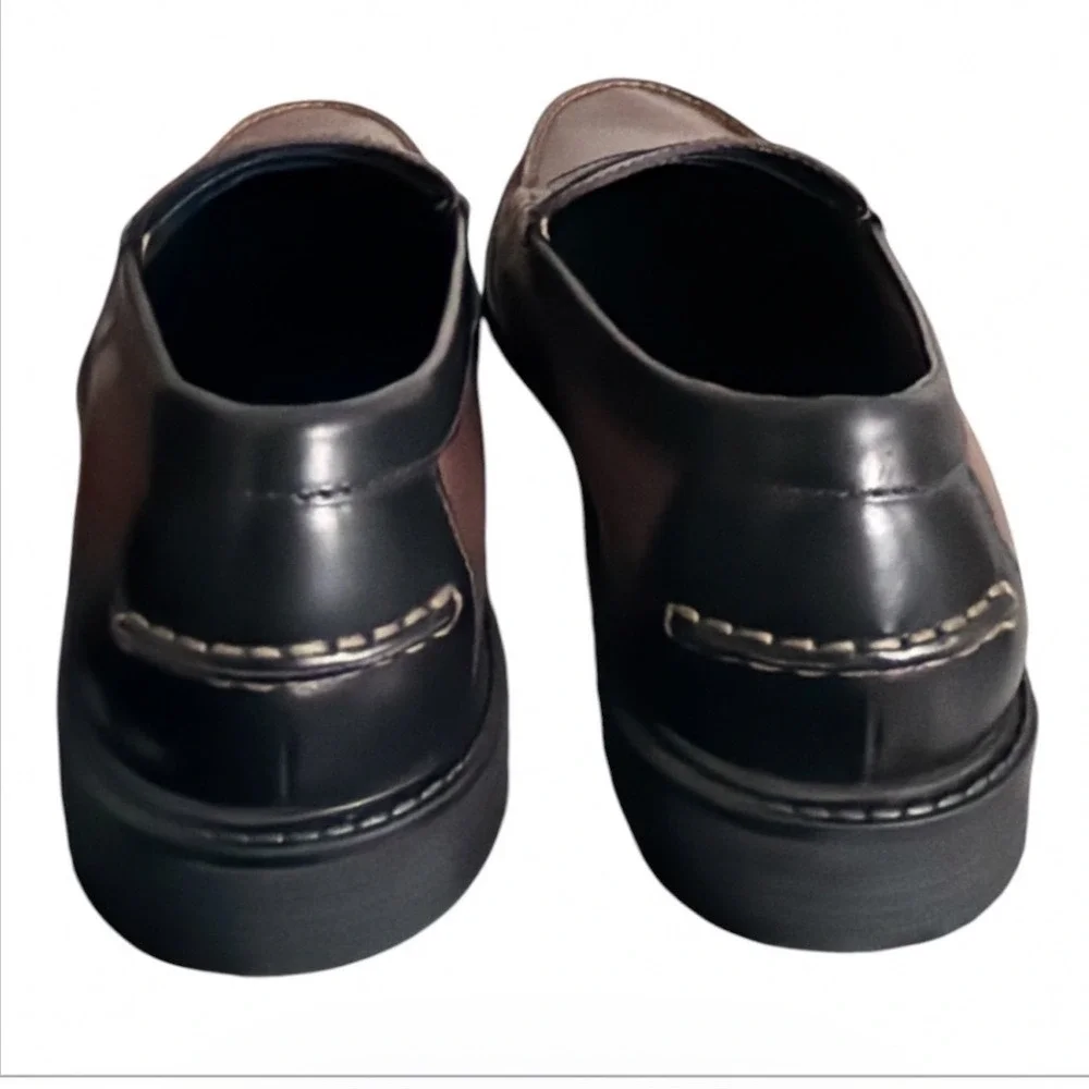 Cole Haan Penny Loafers Mens 11.5 Brown Black Pinch Maine‎ Classic Leather Shoes